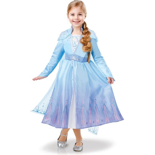 Déguisement Luxe Elsa La Reine Des Neiges 2 Fille 7 À 8 Ans (117 À 128 Cm)