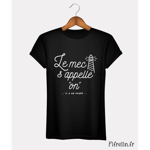 T Shirt Noir Pour Enfant Garcon Fille Citation Le Mec Sappelle On Il A Un Phare Asterix Et Obelix Mission Cleopatre Rakuten