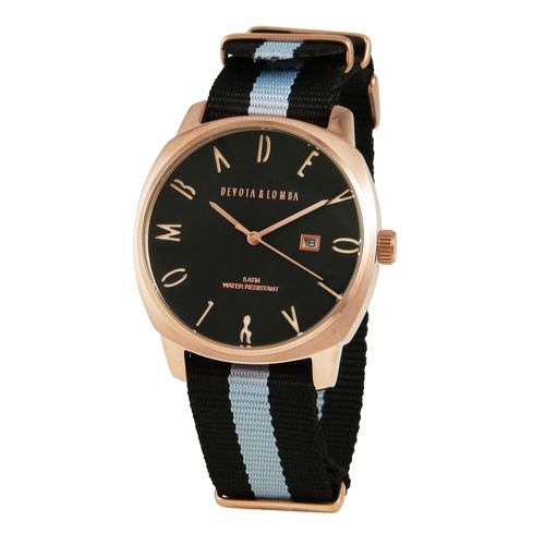 Montre Homme Devota & Lomba Dl008mspbk-Gr