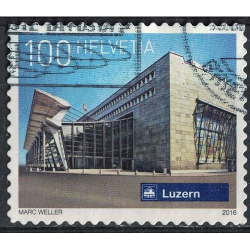Suisse 2016 Oblitéré Used Luzern Railway Station Gare De Lucerne Su