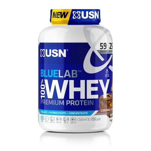 Usn Blue Lab Whey Chocolat-Caramel Usnblw15 - Bleu Et Blanc - 2 Kg 