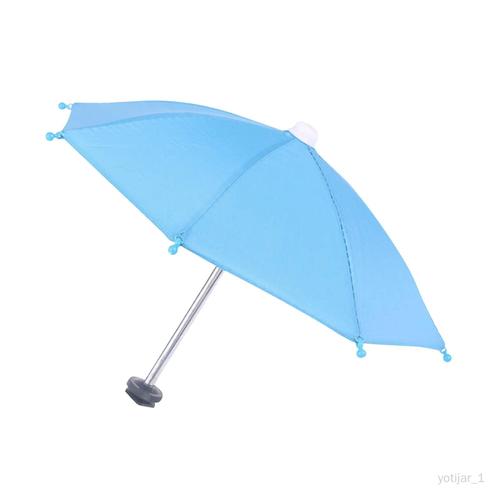 Parapluie 10,6" pour appareil photo avec accessoire de fixation pour griffe porte-accessoires, housse de pluie Bleu clair