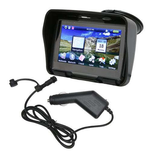 SystèMe De Navigation Gps 4,3 Pouces, Navigateur Gps Pour Camion, éTanche à La Pluie, Avec Carte Pour Voiture, Moto, VéLo, Carte De France