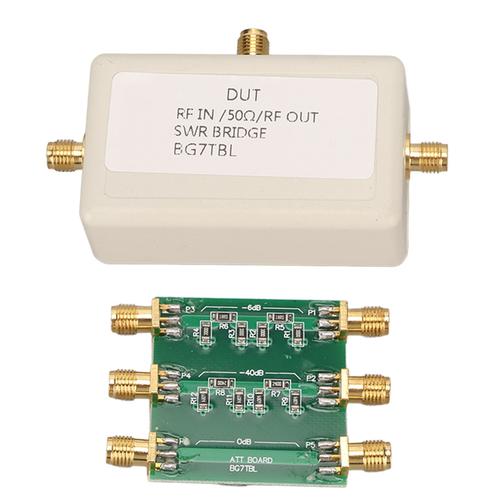 Pont haute puissance SWR 1-500 MHz Pont à rapport d'onde stationnaire à 3 ports pour la mesure d'antenne Pont de circuit de correspondance RF et atténuateur