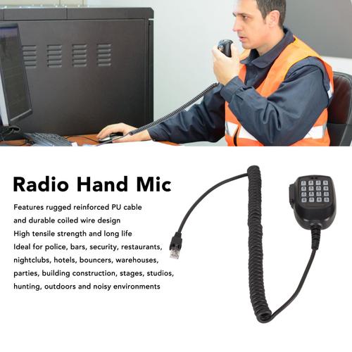Micro à main Radio 2 voies talkie-walkie universel haut-parleur portable Microphone avec bouton pour KENWOOD
