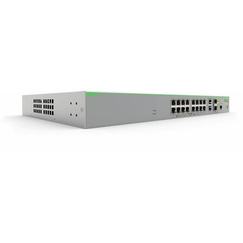 Allied Telesis CentreCOM FS980M/18PS - Commutateur - C3 - Géré - 16 x 10/100 + 2 x SFP Gigabit combo (liaison montante) + 2 x combiné 1000Base-T - Montable sur rack - PoE+ (250 W)