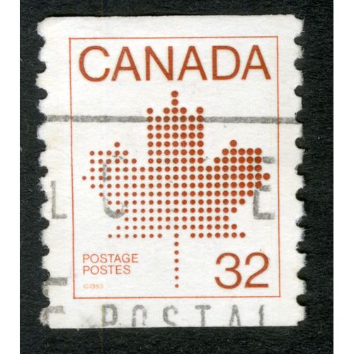 Timbre Oblitéré Canada, Postage Postes, 1983, 32