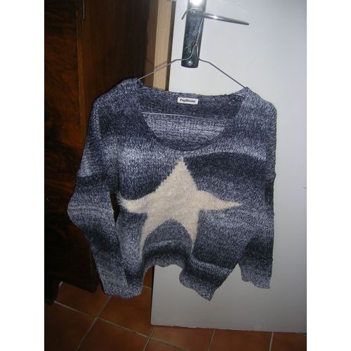 Pull Papillonne 40/42 Acrylique 75%,Coton 15%,Élasthanne 10%.