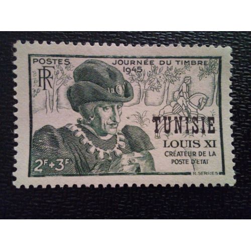 Timbre Tunisie Yt 301 Timbre France Surchargé 1945 ( 21112 )