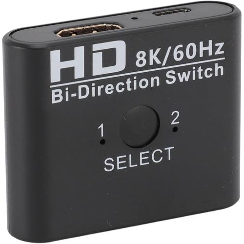 Commutateur HDMI, Commutateur Répartiteur HDMI Bidirectionnel Professionnel 1 en 2 Sorties 2 en 1 Sortie 8K 60HZ, pour Xbox PS5 4 3 HDTV