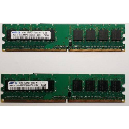 Barettes mémoires 1 GB - DDR2
