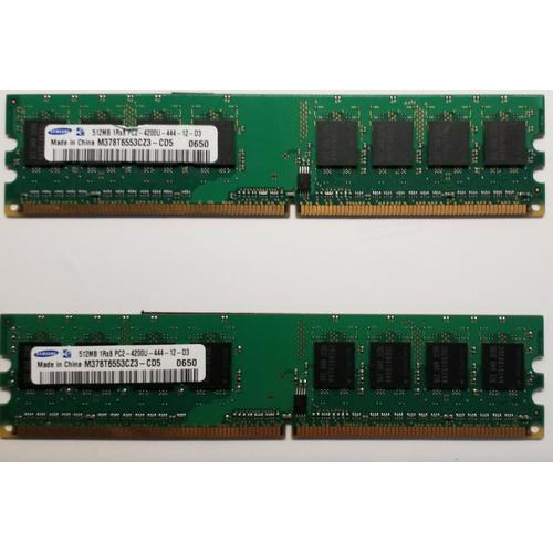 Barettes Mémoires 1GB - DDR2