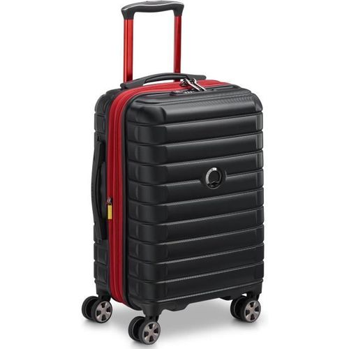 Valise cabine extensible 4 doubles roues Delsey Shadow 5.0 55 cm - noir - 35,38 L