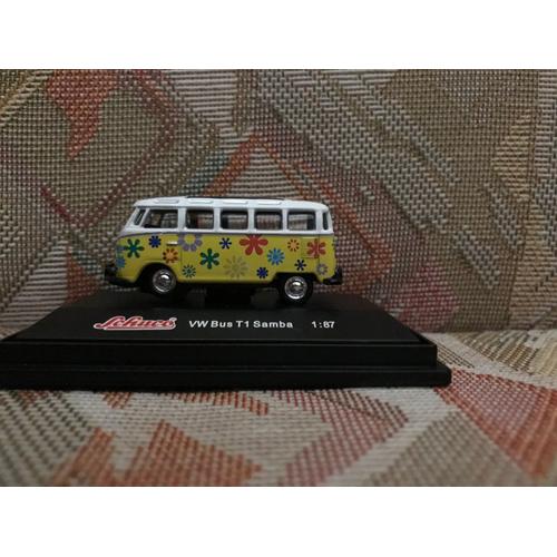 Voiture Miniature Vw Bus T1 " Samba " 1 / 87 Ho- Schuco-Schuco