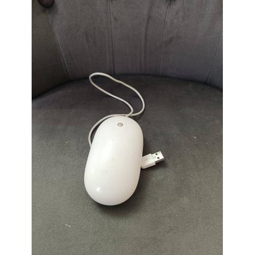 Mac Apple A1152 Wired Mighty Mouse White USB Optical Genuine