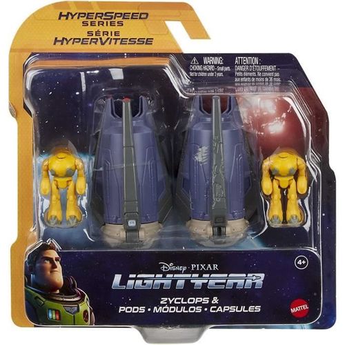Disney Pixar Buzz L'eclair Série Super Vitesse Capsules Et Petit Cyclope