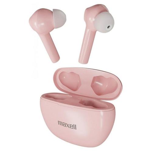 Maxell Dynamic Wireless Headphones With Charging Case Bluetooth Pink