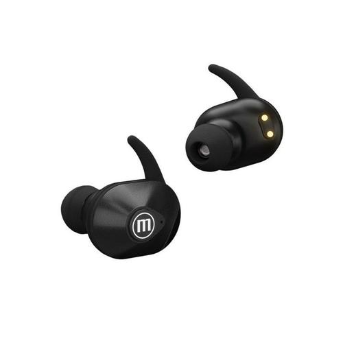 Maxell Mini Duo Wireless In-ear Headphones With Charging Case Black