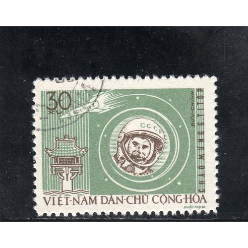 Timbre-Poste Du Viet-Nam Du Nord (Visite Du Cosmonaute Guerman Titov)