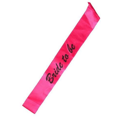 Sash Bride To Be Pink