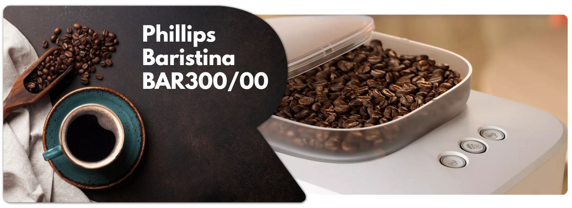 Machine expresso Philips Baristina BAR300/00 Blanc image 1 | Rakuten