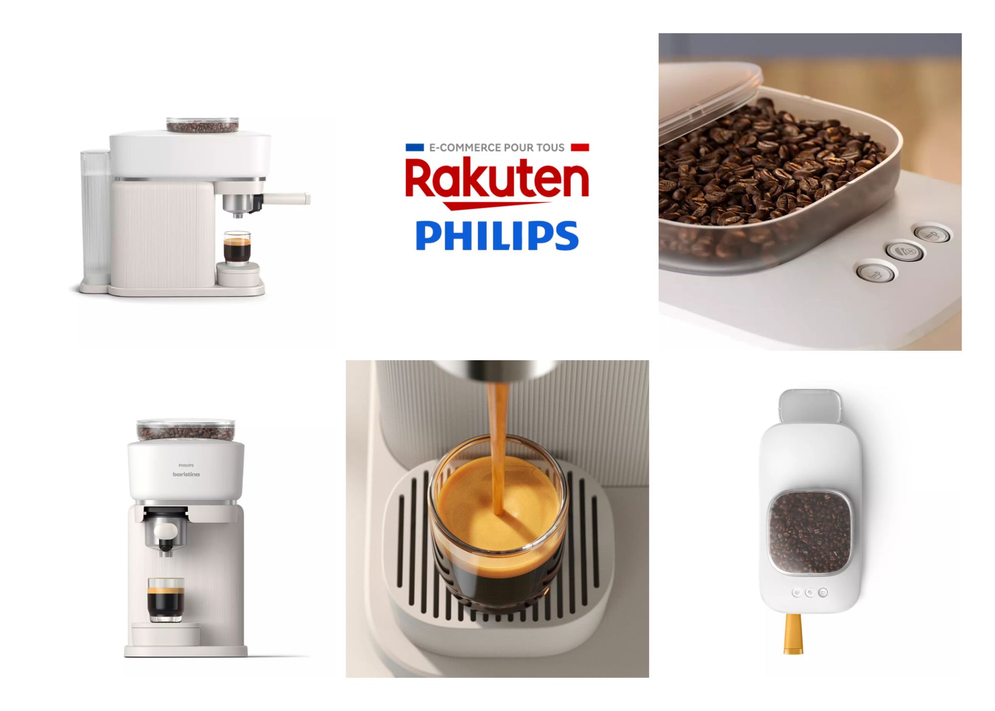 Machine expresso Philips Baristina BAR300/00 Blanc image 1 | Rakuten