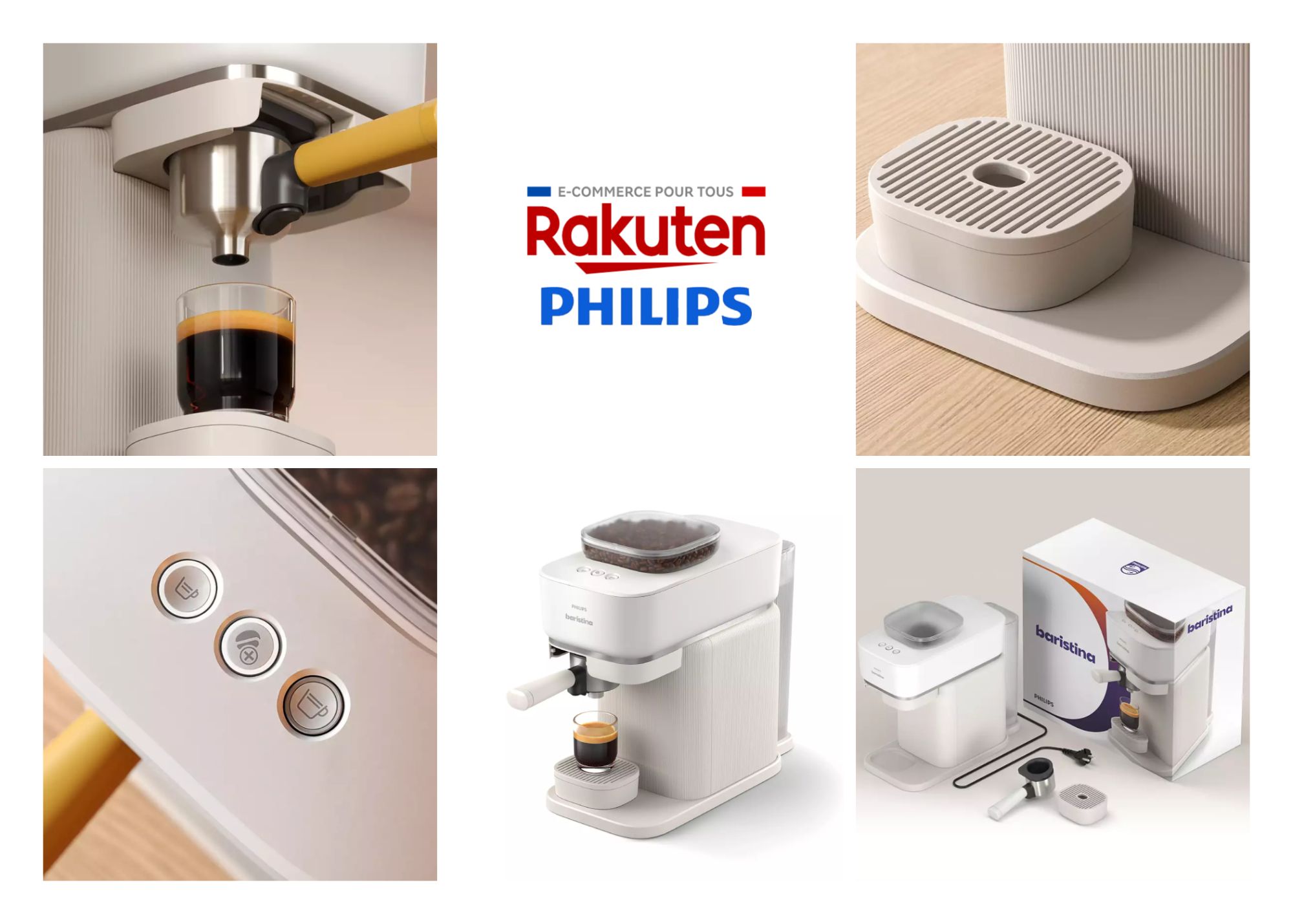 Machine expresso Philips Baristina BAR300/00 Blanc image 1 | Rakuten