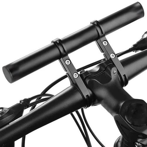 Rallonge De Guidon Pour Vélo Springos - Noir - Multifonction Pour Gps, Compteur Et Sonnette