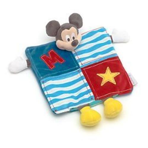 Doudou Marionnette Mickey Rouge Bleu Jaune Étoile Disney Store