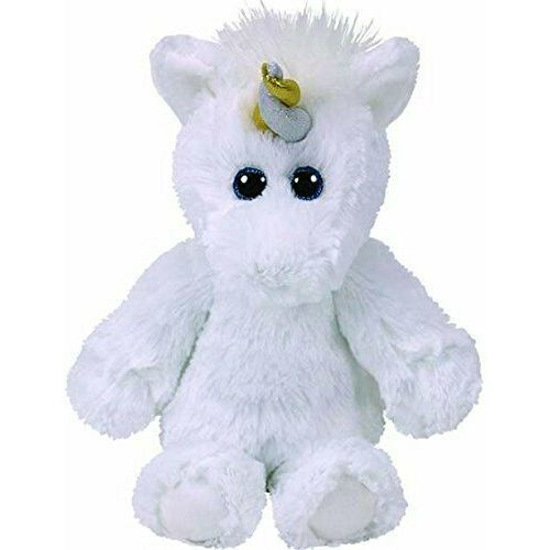 Doudou Licorne Blanche Ty Beanie Babies Attic Agnus The White Unicorn Buddy
