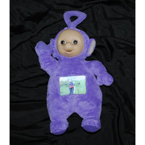 Tinky Winky Teletubbies Violet 40 Cm Peluche Tissu Éponge Image Holographique