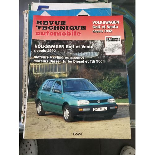 Etudes Et Documentation Volkswagen Golf Et Vento Turbo Diesel Et Diesel Depuis 1992 