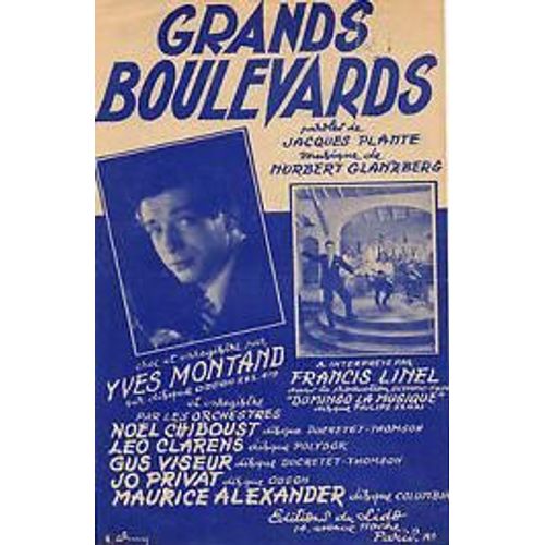 Yves Montand Grands Boulevards