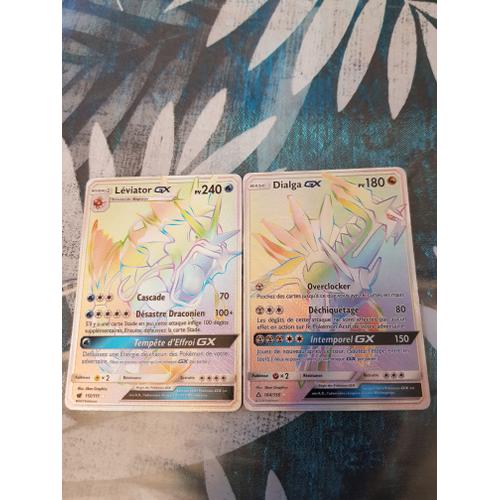 Dialga Et Léviator Gx Arc En Ciel Full Art