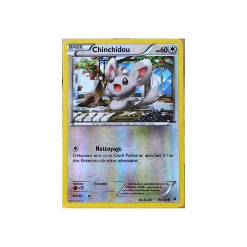 Carte Pokémon 86/124 Chinchidou 60 Pv - Reverse Xy - Impact Des Destins Neuf Fr