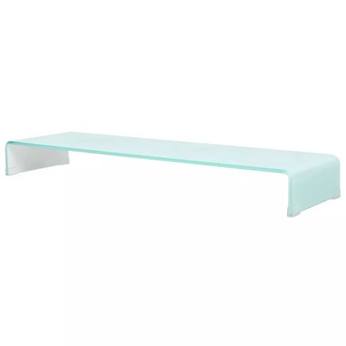 Vidaxl Meuble Tv/Support Pour Moniteur 110x30x13 Cm Verre Vert