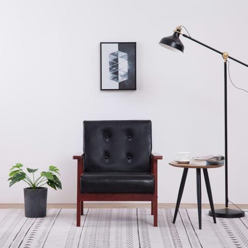 Fauteuil Noir Similicuir