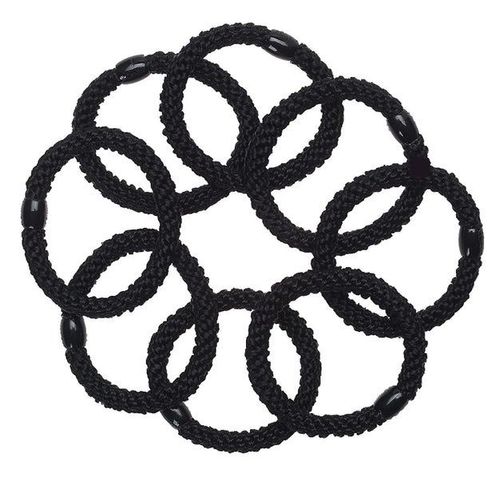 Ensemble De 8 Supports De Queue De Cheval Noirs - Exceptionnellement Sécurisés Avec Une Tenue Douce
