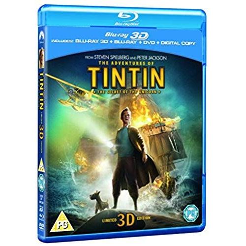 The Adventures Of Tintin: The Secret Of The Unicorn (Blu-Ray 3d + Blu-Ray + Dvd + Digital Copy) [2012] [Region Free]