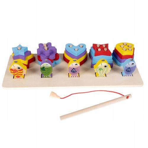 Puzzle En Bois Avec Jeu De Poissons