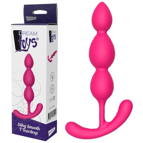 Chapelet Anal En Silicone T-Teardrop - Dream Toys