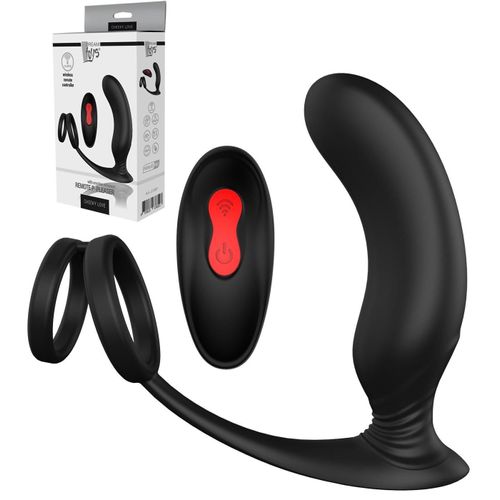 Plug Anal Rechargeable + Double Cockring P-Pleaser - Dream Toys