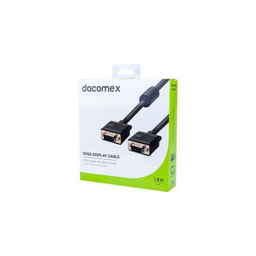 DACOMEX Cordon SVGA avec ferrites - 1,8 m