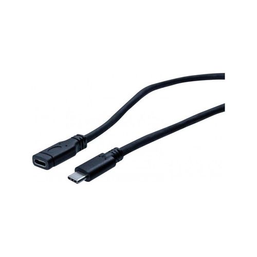 generic - Câble d'extension USB - 24 pin USB-C (M) pour 24 pin USB-C (F) - USB 3.1 Gen1 - 2 m - noir