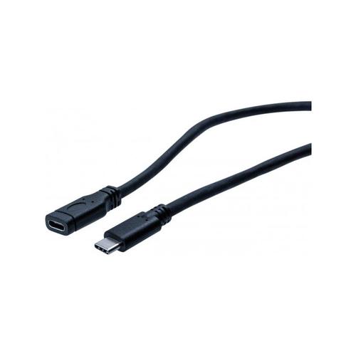 generic - Câble d'extension USB - 24 pin USB-C (M) pour 24 pin USB-C (F) - USB 3.1 Gen1 - 1 m - noir