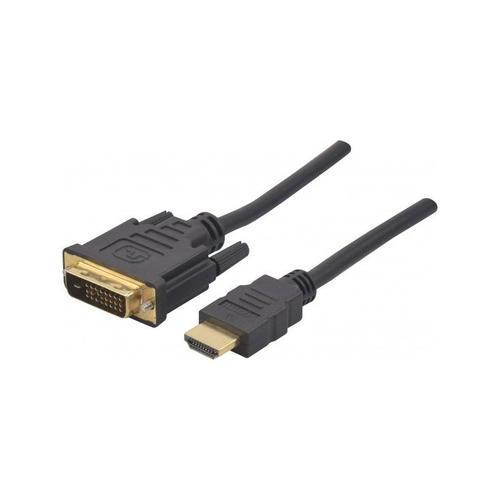 DACOMEX - Câble adaptateur - DVI mâle pour HDMI mâle - 2 m