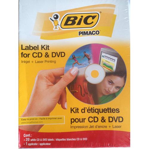 Kit D'étiquettes Pour Cd Et Dvd
