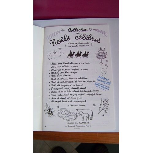 Collection De Noëls Célèbres À Une, Deux Et Quatre Voix