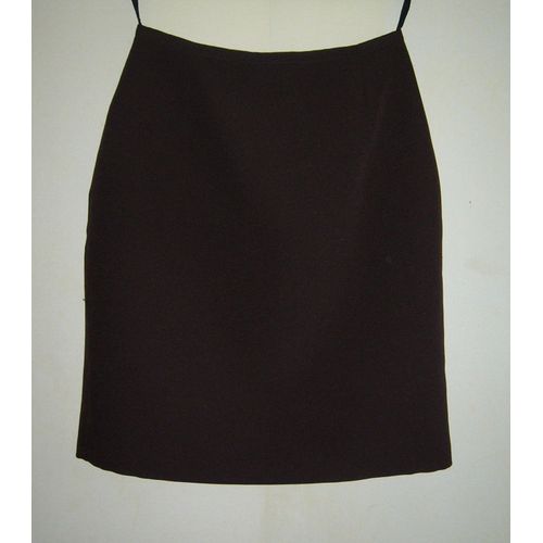 Jupe Marron Mi-Longue Doublée
