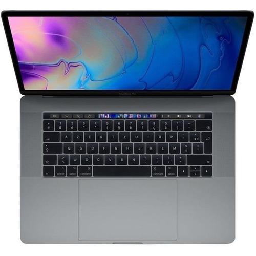 MacBook Pro Touch Bar 15" 2019 Core i9 2,4 Ghz 16 Go 512 Go SSD Gris Sidéral - Reconditionné - Très bon état